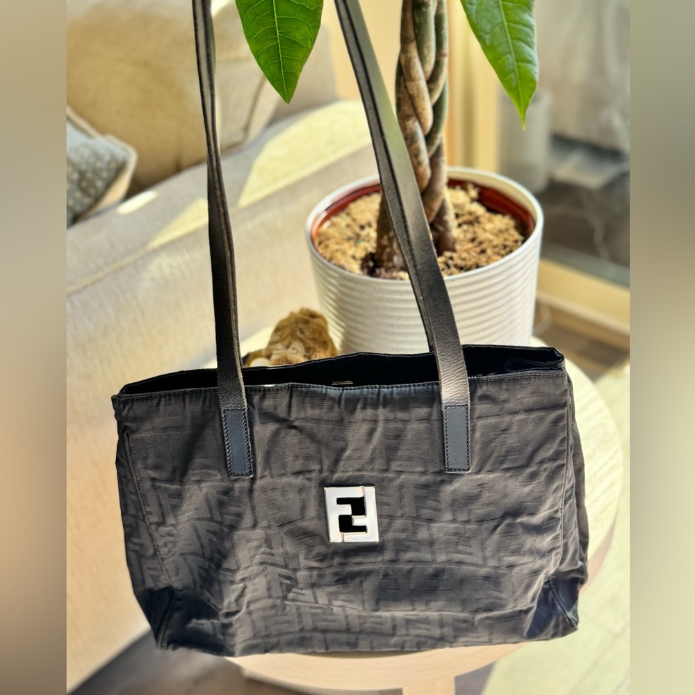 Fendi Zucca Nylon Tote Bag